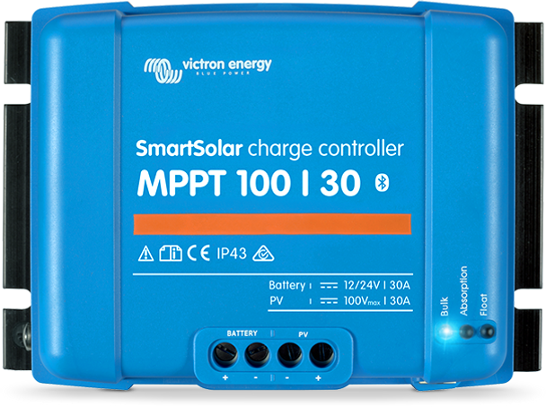 Victron Energy SCC110030210 SmartSolar 30 Amp 12/24V MPPT 100/30 Charge Controller (Top)