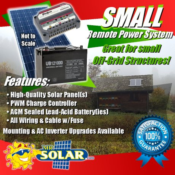 Mr. Solar® RemotePower 300 Watt Small Remote Power System Kit