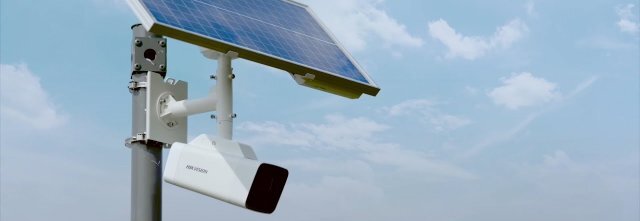 Solar-powered security camera system
