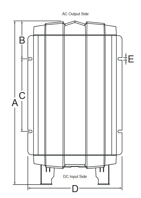 GP-ISW2000 Pure Sine Wave Inverter Diagram