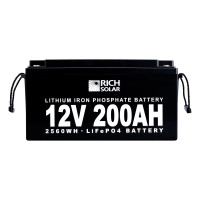 Rich Solar 12V 200Ah LiFePO4 Lithium Iron Phosphate Battery (RS-LFP12V200A)