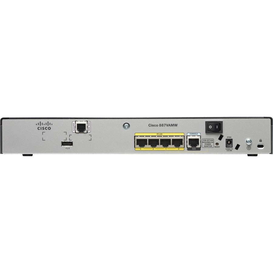 Cisco (C887VAM K9 RF) 887 VDSL/ADSL Annex M Over POTS Multi mode Router