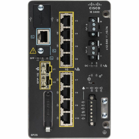 Cisco (IE-3400-8P2S-E) Catalyst IE-3400-8P2S-E Ethernet Switch