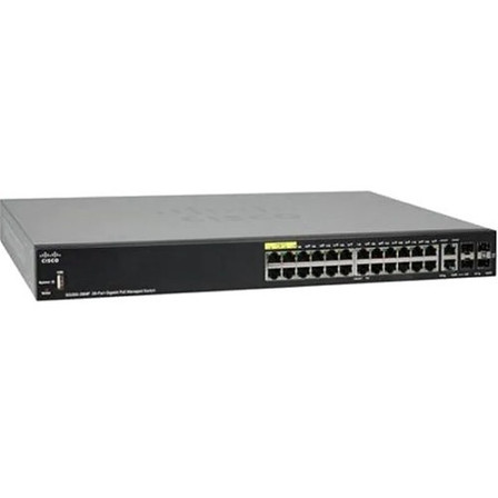 Cisco (SG350-28MP-K9EU-RF) SG350-28MP 28-Port Gigabit PoE Managed Switch