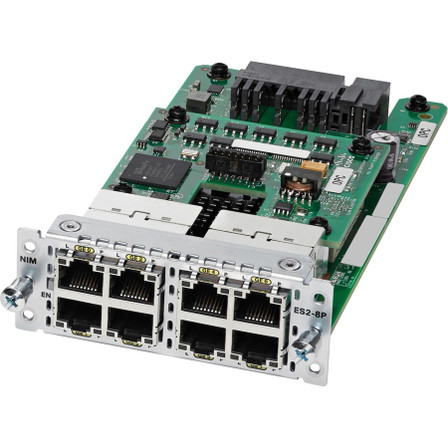 Cisco (NIM-ES2-8-P=) 8-port PoE/PoE+ Layer 2 Gigabit Ethernet LAN Switch NIM