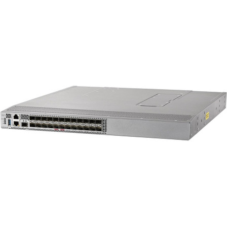 Cisco (DS-C9124V-24PETK9) MDS 9124V 64-Gbps 24-Port Fibre Channel Switch (24 32G SW Optics, Exhaust)