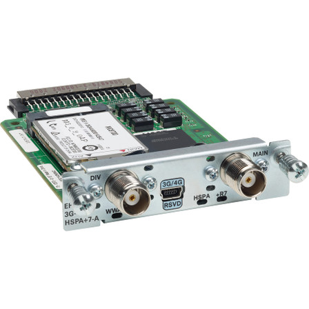 Cisco (EHWIC-3G-HSPA+7-A=) 3.7G HSPA Wireless WAN EHWIC Supporting GPRS/EDGE/UMTS/HSDPA/HSUPA/HSPA