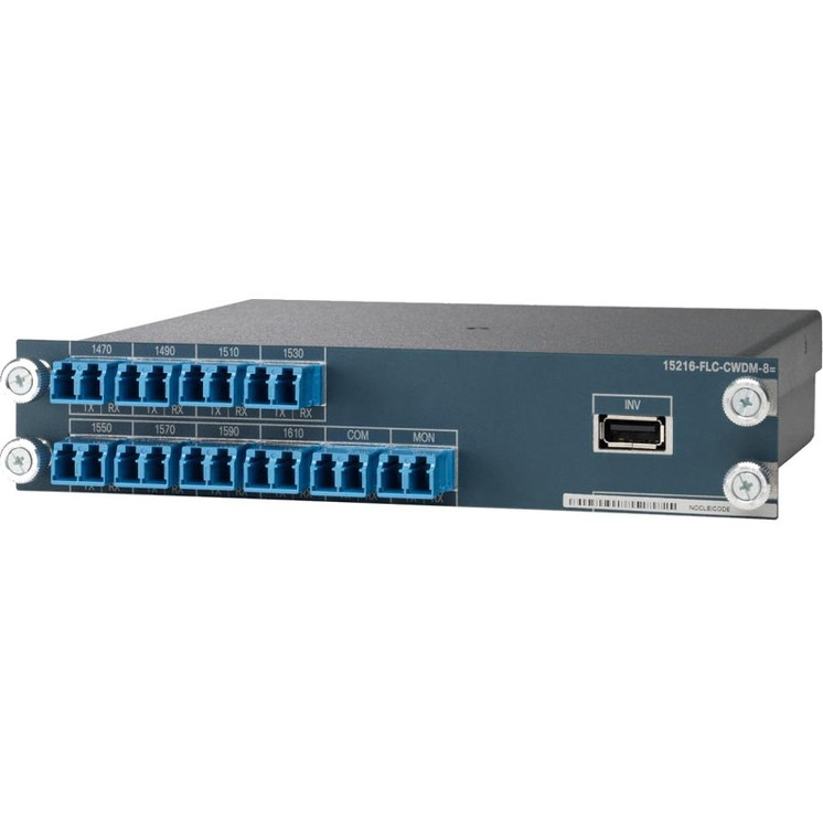 Cisco (15216-FLC-CWDM-8=) ONS 15215 8-Channel CWDM Muxponder/Demuxponder