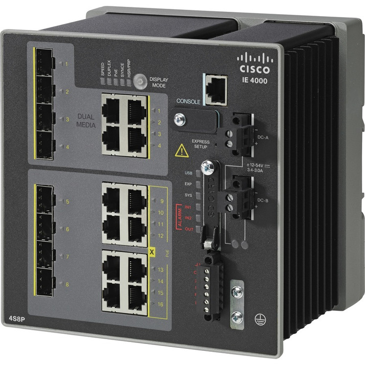Cisco (IE-4000-4S8P4G-E) IE-4000-4S8P4G-E Layer 3 Switch