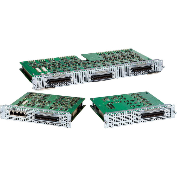 Cisco (SM-X-16FXS/2FXO) Single-Wide High Density Analog Voice Service Module With 16 FXS And 2 FXO