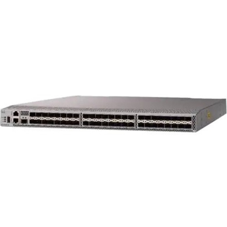Cisco (DS-C9148T-24IK9) MDS 9148T 32G 1 RU FC switch, w/ 24 active FC ports, 4 Fans, 2 PSU, Port Side Intake, spare