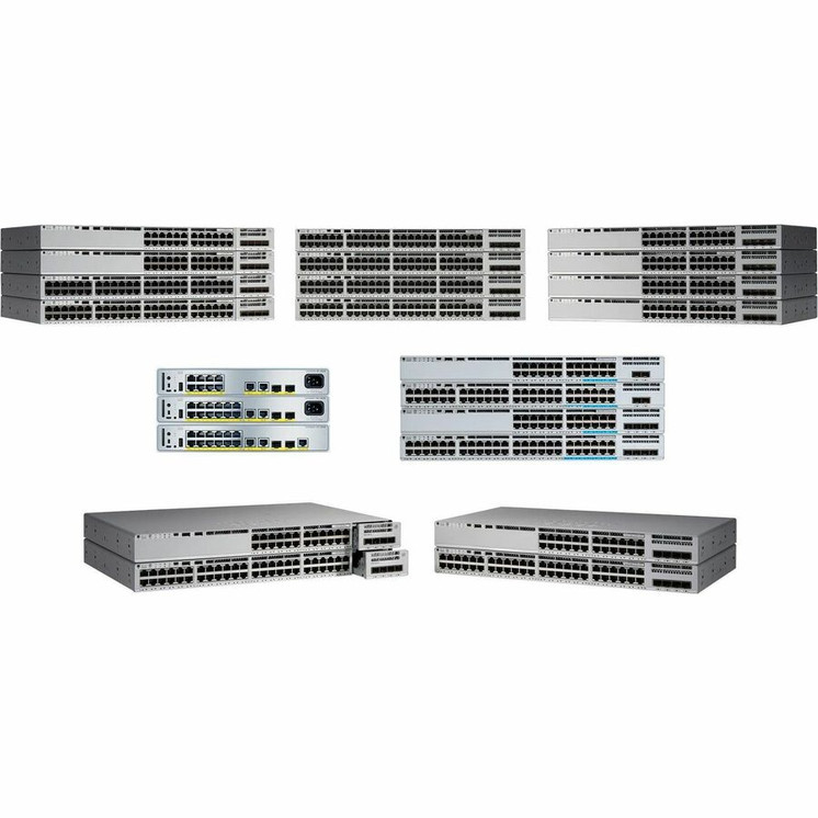 Cisco (C9200CX-12P-2XGH-E) Catalyst 9200CX 12-port 1G, 2x10G and 2x1G, PoE+, HVDC, Network Essentials