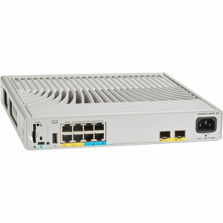 Cisco (C9200CX-8UXG-2XH-E) Catalyst C9200CX-8UXG-2X Ethernet Switch