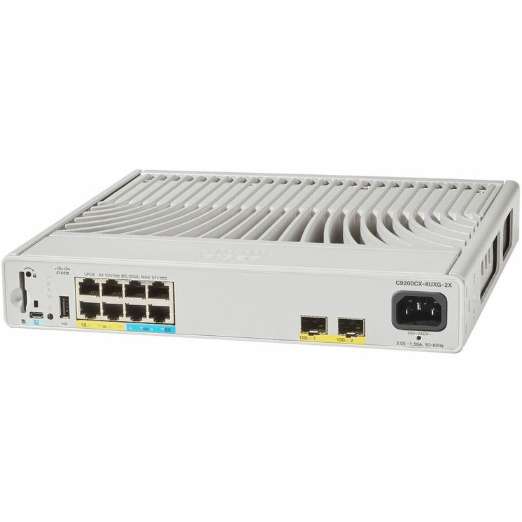 Cisco (C9200CX-8UXG-2XH-E) Catalyst C9200CX-8UXG-2X Ethernet Switch