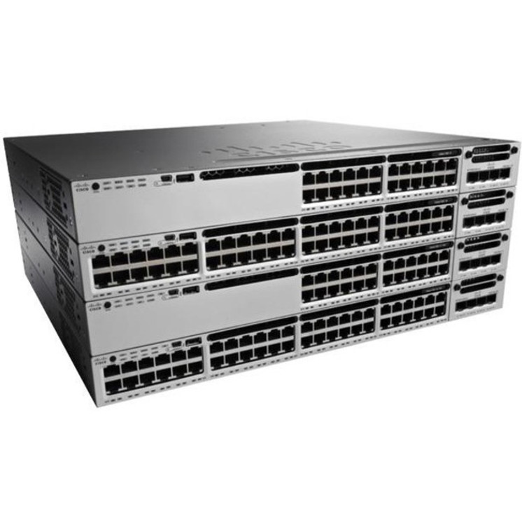 Cisco (WS-C3850-24P-E-RF) Catalyst WS-C3850-24P-E Ethernet Switch