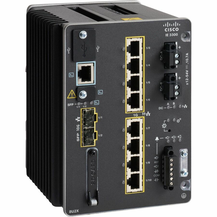 Cisco (IE-3300-8U2X-E-RF) Catalyst IE-3300-8U2X Ethernet Switch