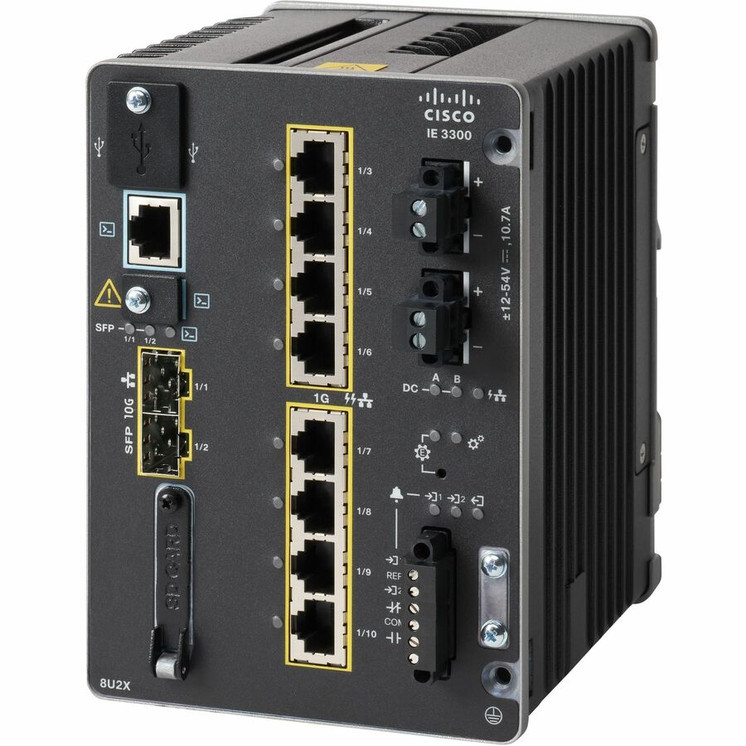 Cisco (IE-3300-8U2X-E-RF) Catalyst IE-3300-8U2X Ethernet Switch