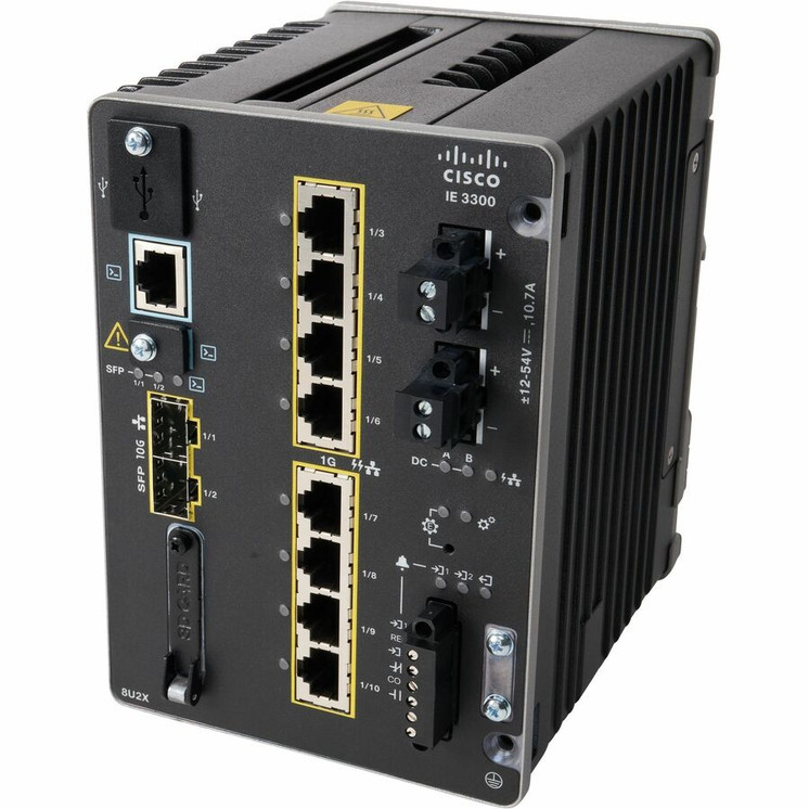 Cisco (IE-3300-8U2X-E-RF) Catalyst IE-3300-8U2X Ethernet Switch