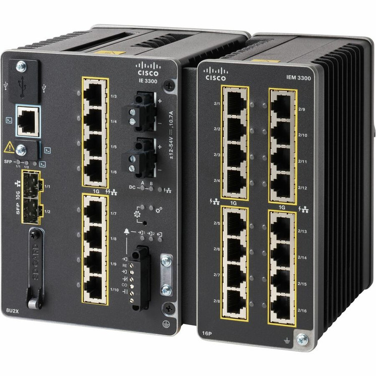 Cisco (IE-3300-8U2X-E-RF) Catalyst IE-3300-8U2X Ethernet Switch