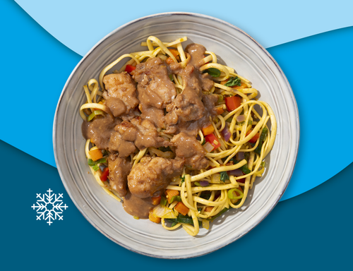 Kipsaté met Bami
