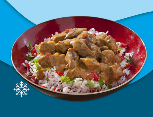 Runderrendang met witte rijst