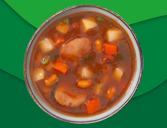 Bruine Bonensoep zoutarm