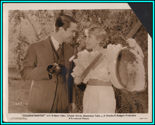 GENEVIEVE TOBIN & CHESTER MORRIS in "Golden Harvest" - Original Vintage Photo 1933