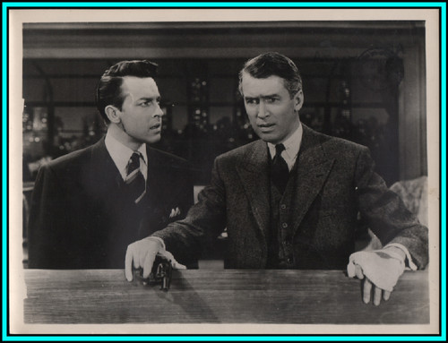 JAMES STEWART & JOHN DALL in "Hitchcock's Rope" - Original Vintage Photo 1948 JAMES STEWART & JOHN DALL in "Hitchcock's Rope" - Original Vintage Photo 1948