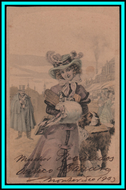 ENRICO CARUSO - Italian Tenor - Original Vintage HANDSIGNED Postcard - 1903