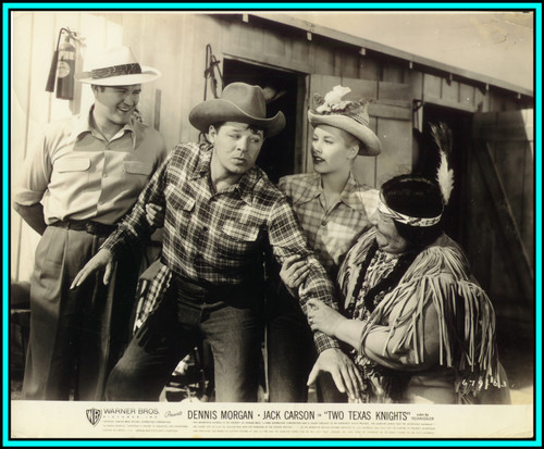 JACK CARSON & DENNIS MORGAN in "Two Texas Knights" - Originalo Vintage Photo 1948