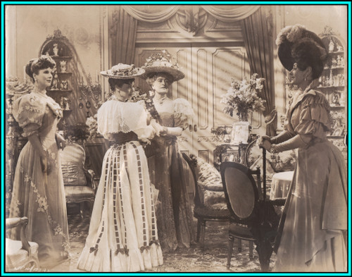 PAULETTE GODDARD & GLYNIS JOHNS in "An Ideal Husband" - Original Oversized Photo 1947
