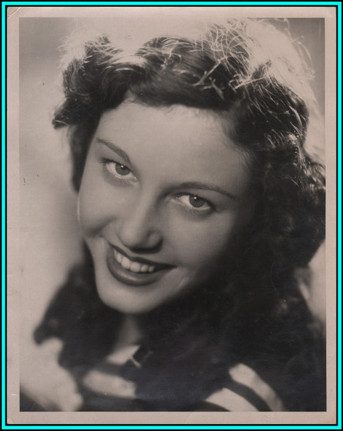 ANNIE VERNAY - Swiss Actress - Original Oversized PORTRAIT - 1940's