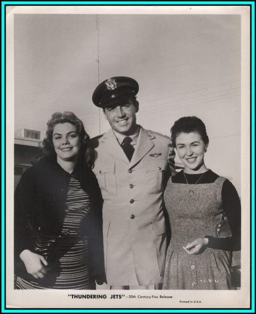 REX REASON & Family in "Thundering Jets" - Original Vintage Photo 1958