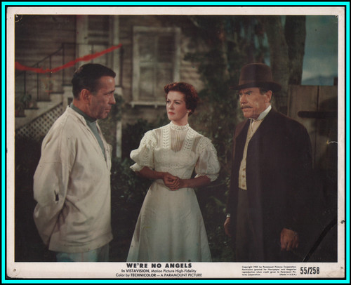 JOAN BENNETT & HUMPREY BOGART  in "We're No Angels" - Original Vintage Photo 1955