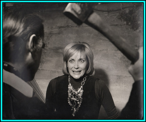 SYLVIA SYMS & RICHARD TODD in "Asylum" - Original Vintage Photo - 1972