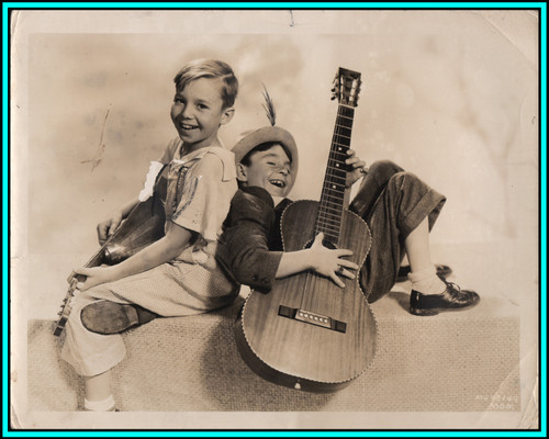 CARL "ALFALFA" SWITZER & HAROLD SWITZER in "Beginner's Luck" - Original Photo 1935