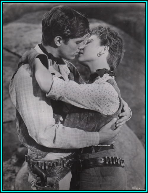 MITZI GAYNOR & JEFFREY HUNTER in "Three Young Texans" - Original Oversized Photo 1954