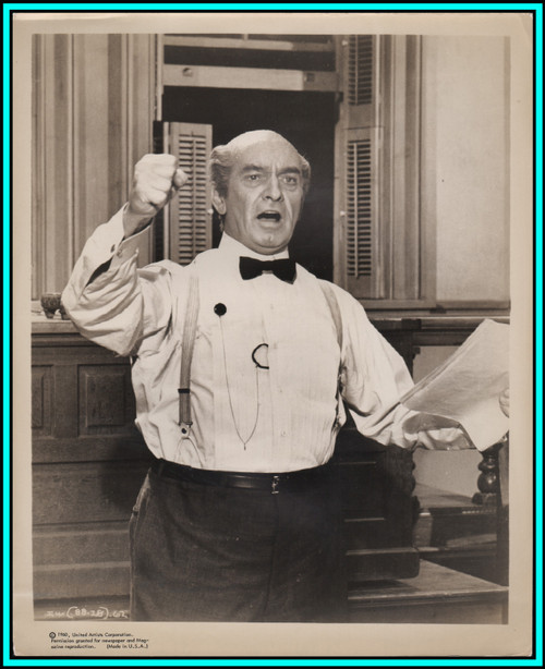 FREDRIC MARCH in "Inherit The Wind" - Original Vintage Photograph - 1960