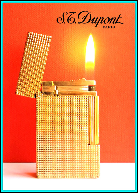 S.T. DUPONT Lighter Ligne 2 Large - Rose Gold - JUST SERVICED with Initials