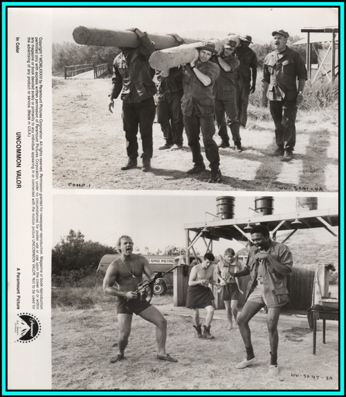 GENE HACKMAN & FRED WARD in "Uncommon Valor" - Original Vintage Photo 1983
