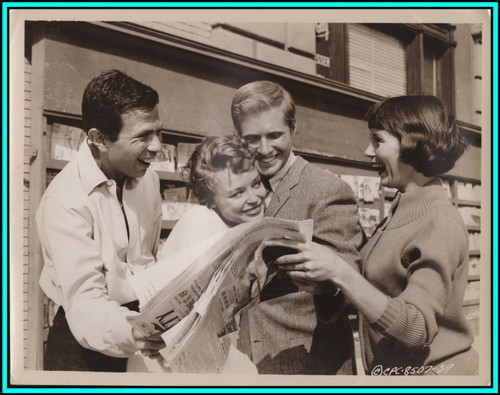 JILL COREY & PAUL HAMPTON in "Senior Prom" - Original Vintage Photo 1958