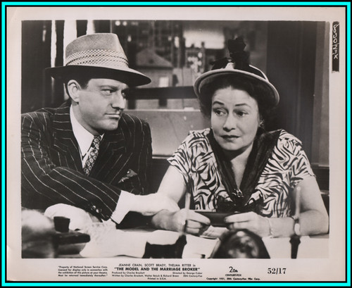 THELMA RITTER & MICHAEL O'SHEA in "The Model and The Marriage Broker" - Photo 1951
