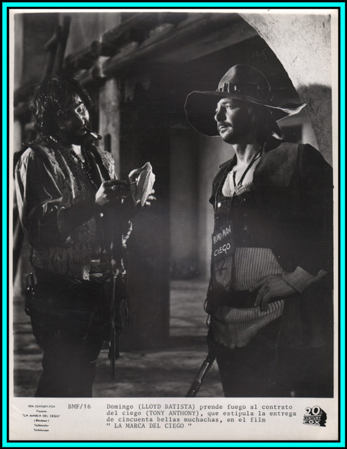 TONY ANTHONY & LLOYD BATISTA in "Blindman" - Original Vintage Photo 1971