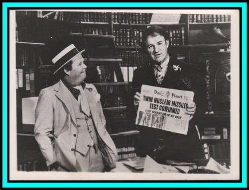 GENE HACKMAN & NED BEATTY in "Superman" - Original Vintage Photo - 1978