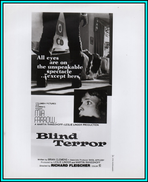 MIA FARROW in "Blind Terror" - Original Vintage Photograph - 1971
