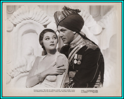 KATHLEEN BURKE & GARY COOPER in "The Lives of A Bengal Lancer" - Orig. Photo 1935