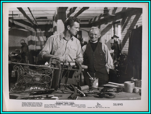 STERLING HAYDEN & LUDWIG DONATH in "Journey Into Light" - Original Vintage Photo 1951