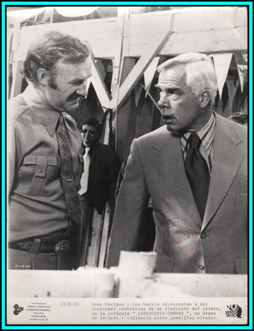 GENE HACKMAN & LEE MARVIN in "Prime Cut" - Original Vintage Photo 1972