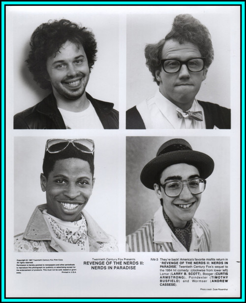 CURTIS ARMSTRONG & LARRY B. SCOTT in "The Revenge of The Nerds II" - Photo 1987