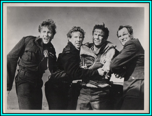 CLIFF ROBERTSON & MICHAEL GOODLIFFE in "633 Squadron" - Original Photo 1964